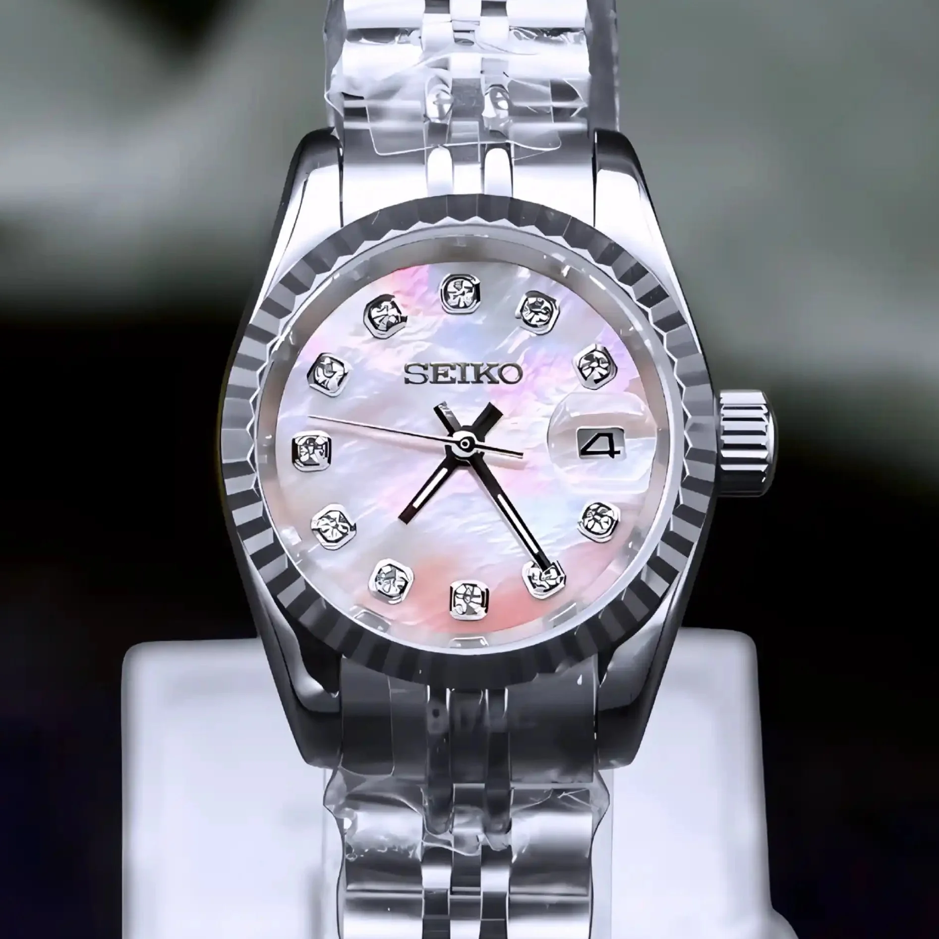 Ladies Silver MOP DJ | 26mm - Image 4