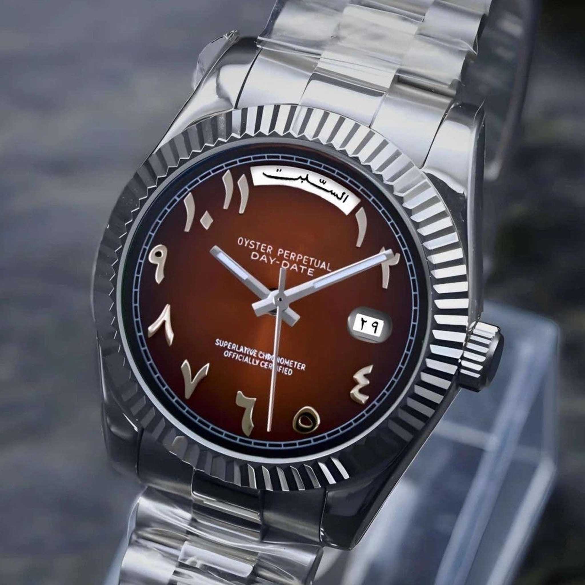 Day Date | Chocolate Brown Arabic