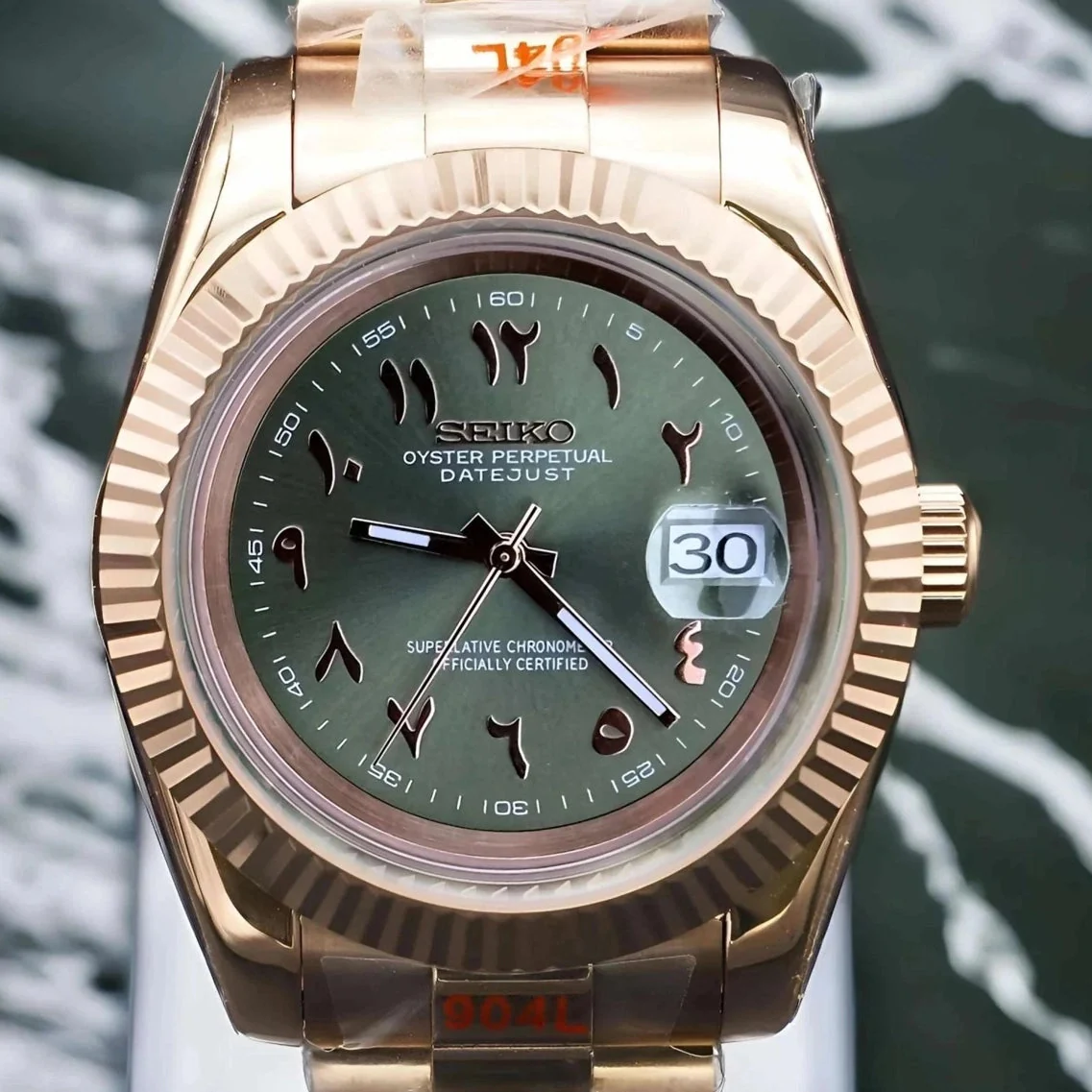Rose Gold Olive Green Arabic DJ - Image 2