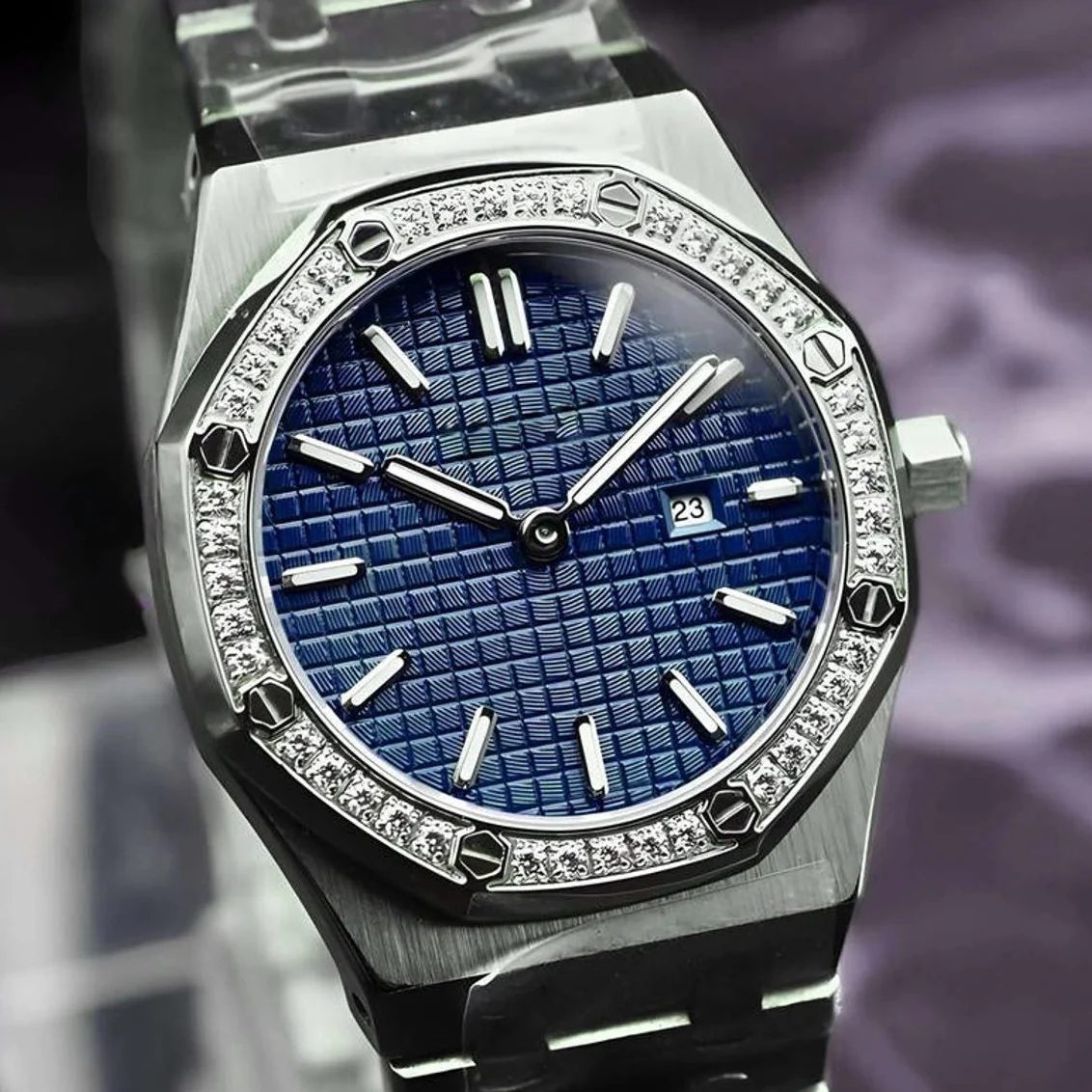 Ladies Seikoak Luxury Ice Blue Watch | 34mm - Image 3