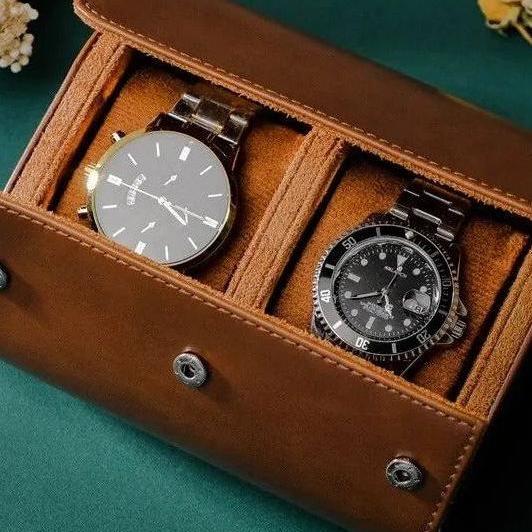 Luxury Leather Watch Roll - Image 5