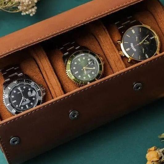 Luxury Leather Watch Roll - Image 7