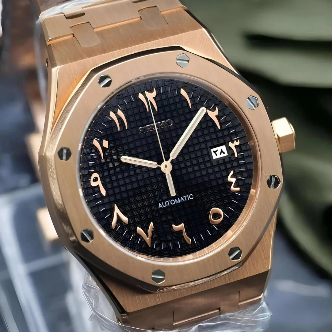 Seikoak Rose Gold Black Arabic - Image 3