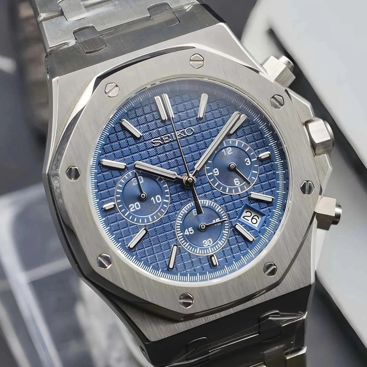 Seikoak Blue Chronograph - Image 3