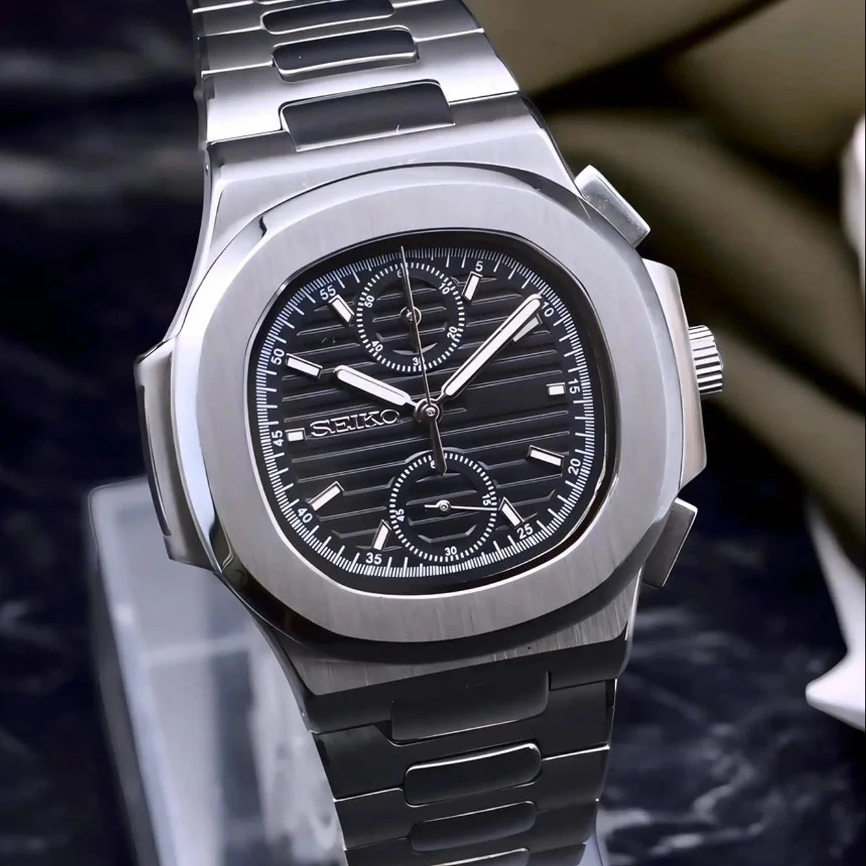 Seikonaut Chronograph Luxury Black - Image 4