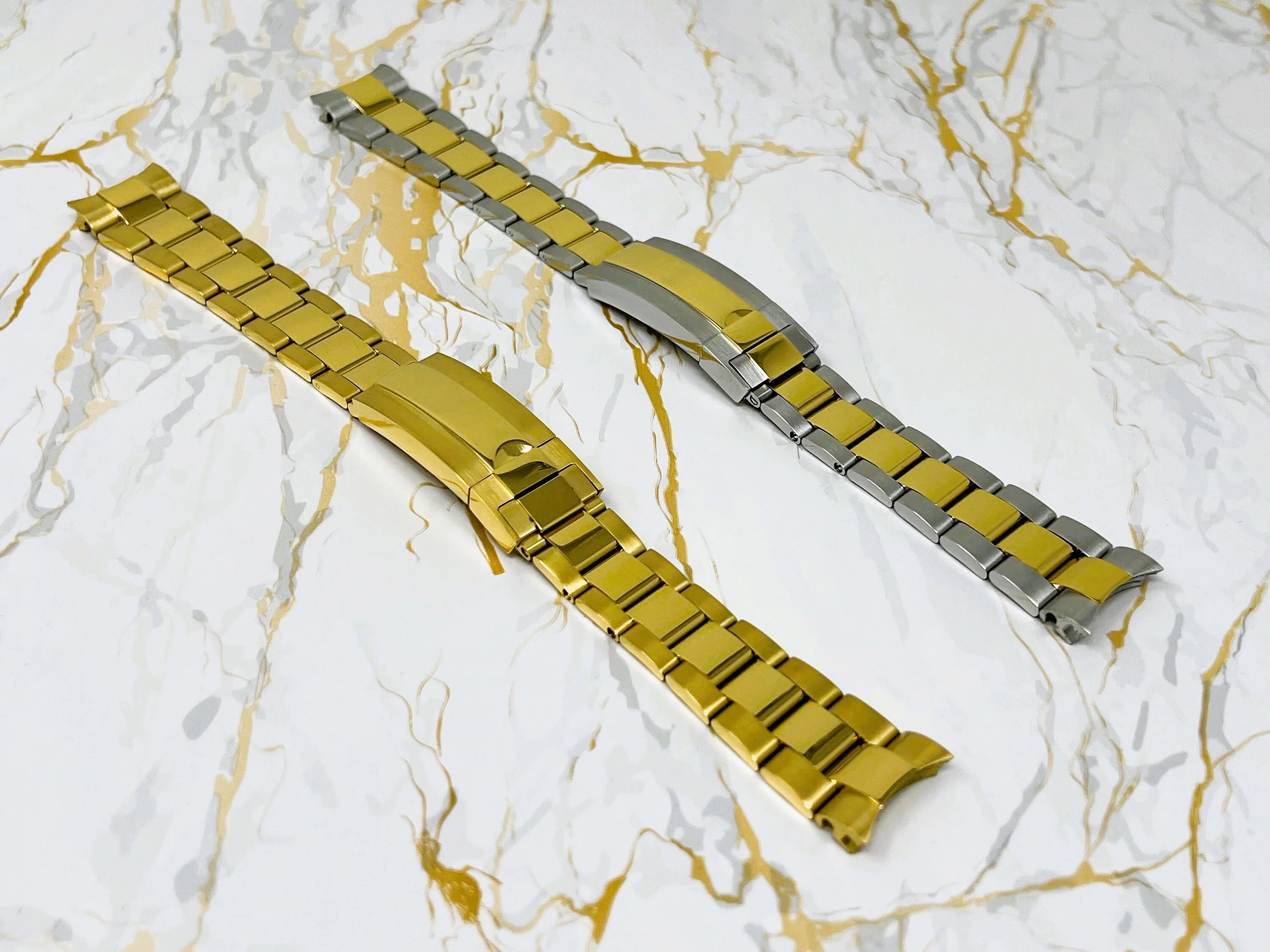 Yellow Gold and Two Tone Watch Strap - Image 8